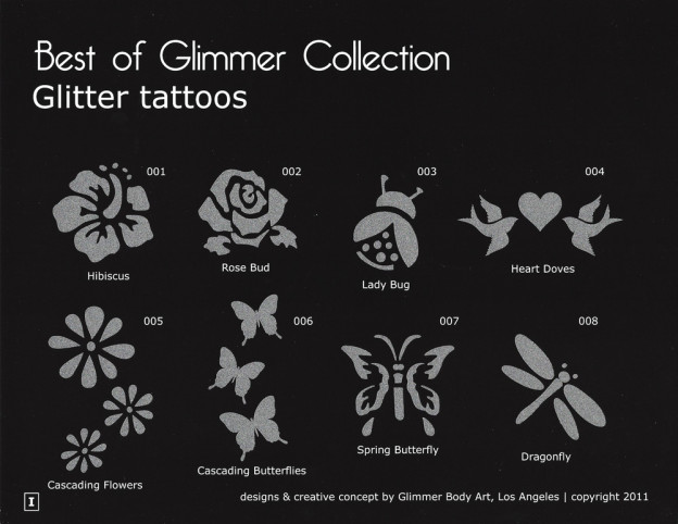 Glitter Tattoo Designs | Platinum NYC Events
